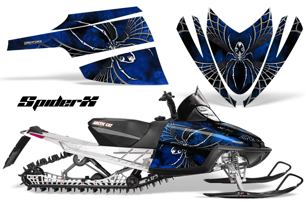 Arctic Cat M Series CrossFire Graphics Kit SpiderX Blue